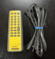 Sony CFD-E75 Yellow Portable AM/FM CD Cassette Radio Works Tested With Remote