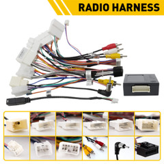 For Toyota Car Stereo Radio Power Harness Cable Wire Adapter Support JBL AMP