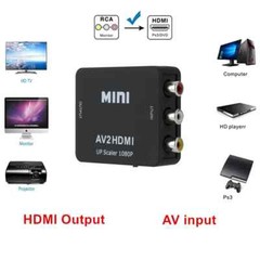 2 HDMI to AV RCA to HDMI Converter RCA AV to HDMI Converter Video Audio Adapter