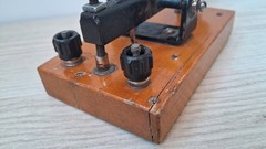 Vintage Morse Telegraph Key FEP Educational Wooden Russian Soviet USSR 1954