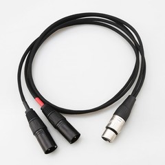 XLR 5-Pin Female to 2x 3-Pin Male Stereo or Dual-Elements Microphone Cable