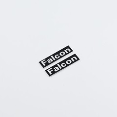 FALCON LS3/5A Speaker Grill Logo Badge Aluminum 40mm(1.57″)X10mm(0.39″)