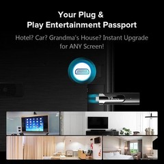 M98-Y9 Android 14 TV Stick 4GB+32GB 4K HDR WiFi6 BT5.0 Streaming Media Player