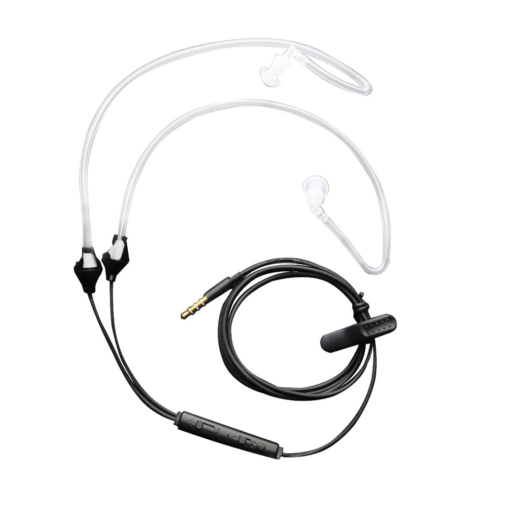Anti Radiation Air Tube Stereo Ear Headphones In Ear Noise Cancelling Earbuds