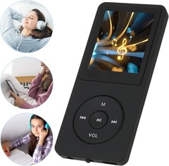 Portable Music Player: 8GB Memory, 64GB Expandable, 30 Hours Playback, FM Radio