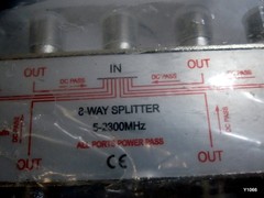 8-Way Coaxial Cable Splitter 5-2300 MHz for RG6 RG59 TV Antenna