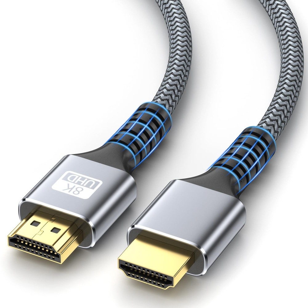 8K HDMI 2.1 Cable 6.6ft Ultra High Speed 48Gbps 8K@60Hz 4K@120Hz eARC HDR Dolby