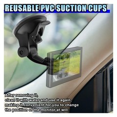 Windshield Mount Suction Cup Bracket for Backup Camera Monitor 4.3–5 Inch