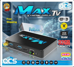 MaxTV Xtreme PRO 25 5G 8K 2025-2026 QUAD CORE 64BIT ANDROID Box Max TV