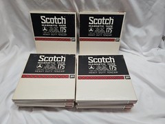 10 Scotch Magnetic Tape 175 1/4″ 1200 Ft 7in. Reel-to-Reel Tape In Box