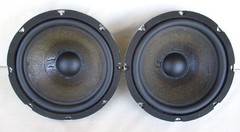 Unbranded Square Magnet 8-Ohm 8″ Woofer Speakers Refoamed Pair Tested