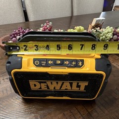 DEWALT 12V/20V Lithium Ion Bluetooth Jobsite Speaker, Yellow/Black