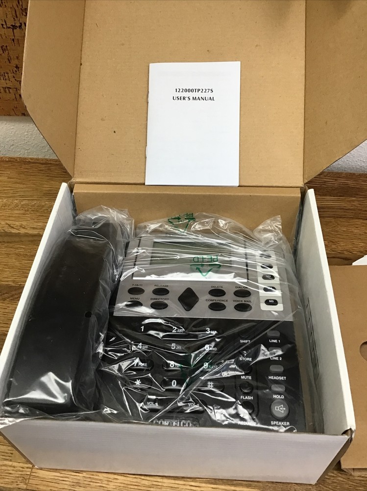 Cortelco ITT-1220 Corded 2 Line Business Phone w/ Hold & Caller ID NEW
