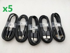 NEW Lot Of 5 – OEM Dell 6Ft Male – Male Display Port DP Video Cable w/ FREE S/H