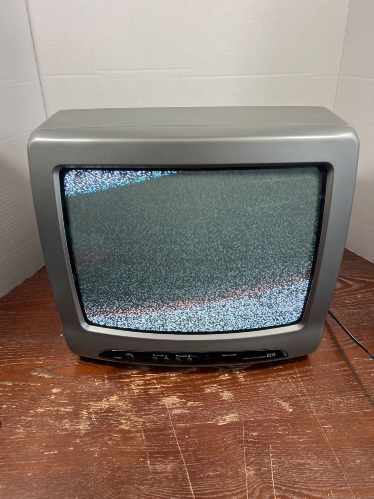 Orion Model TV1318 13-Inch CRT Television 120V 75W Vintage 1998 Gray Tested Work
