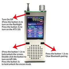 ATS200 Full Band Radio Receiver Aviation Band Radio SSB LSB FM AM AR W/ Cable