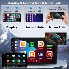 For Honda Civic 9″ Android 13 Carplay Car Radio GPS Navigation SWC WIFI + Camera