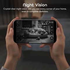 Geeni Sentinel 2K Smart Indoor Camera Auto Tracking Dual-Band 2.4GHz & 5GHz WiFi