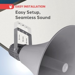 PA Horn Speaker 19.5 100W Compact Loud Sound 400Hz-5KHz PHSP20 Pyle Indoor Power