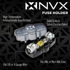 Rockford Fosgate PM300X2 300W 2-Channel Marine Amplifier w/ 4 Gauge Amp Kit NVX