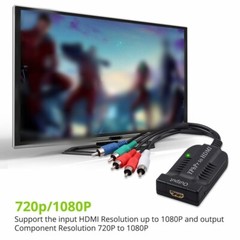 Component YPbPr to HDMI TV Adapter RGB Converter Adapter R / L Audio Output