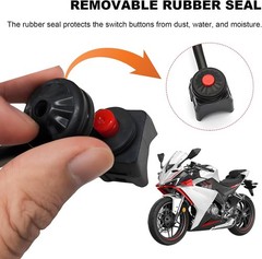 22mm Handlebar Kill Switch Horn Button for Motorcycle
