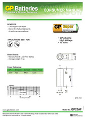 GP 23A Battery 23AE 21/23 A23 23GA MN21 12V Wholesale Multiple Quantities