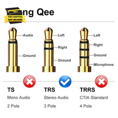 3.5Mm Aux Cable 1.5 Ft, 3.5Mm Nylon Braided Male to Male Stereo Audio Cable Audi