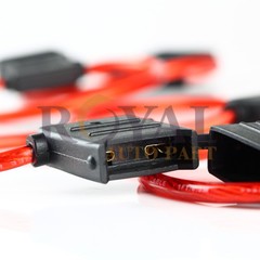 MAXI Fuse Holder with Waterproof Cover 8 gauge Red wire Automotive 12v