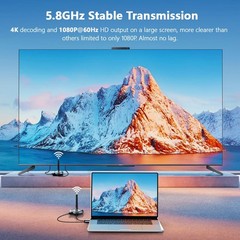 Timbootech Wireless Hdmi Receiver Old Version – Up To 4 Receivers Plug And Play