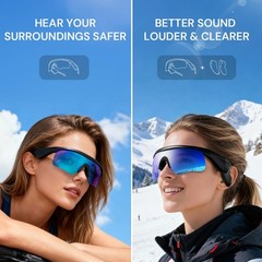 Polarized Sport Sunglasses With Bluetooth UV400 Hi-Fi Music for Running&Cycling