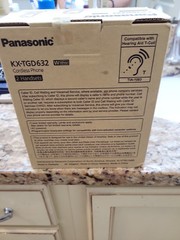 Panasonic KX-TGD632 Extra Handset Charger 2-Line, Black