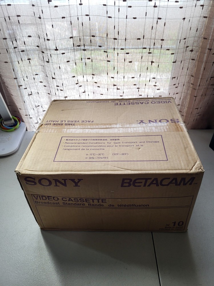 NEW 10 Count 10x Sony BCT-90GL Betacam Video Cassette Tapes Broadcast Standard