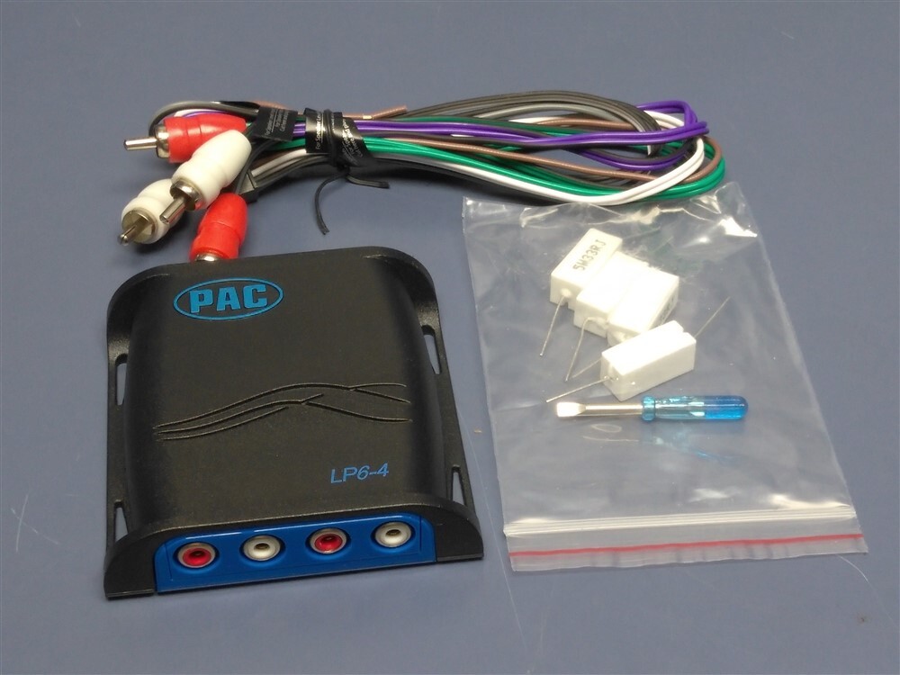 PAC – LocPRO 4-Channel Line Output Converter LP6-4 – Black/Blue