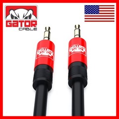 AUX Audio Cable 3.5mm Male to Male For Phone iPhone Samsung Android LG RED 6FT