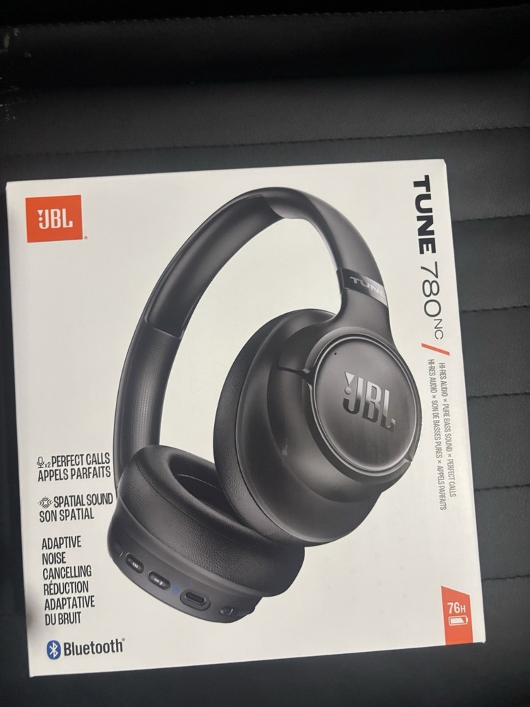 JBL TUNE 780NC Wireless Over-Ear Headphones Hybrid Noise Canceling Black