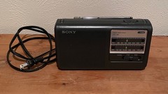 Sony ICF-38 Portable AM/FM 2 Band Radio TESTED AC or Battery VGC SHIPS FAST!