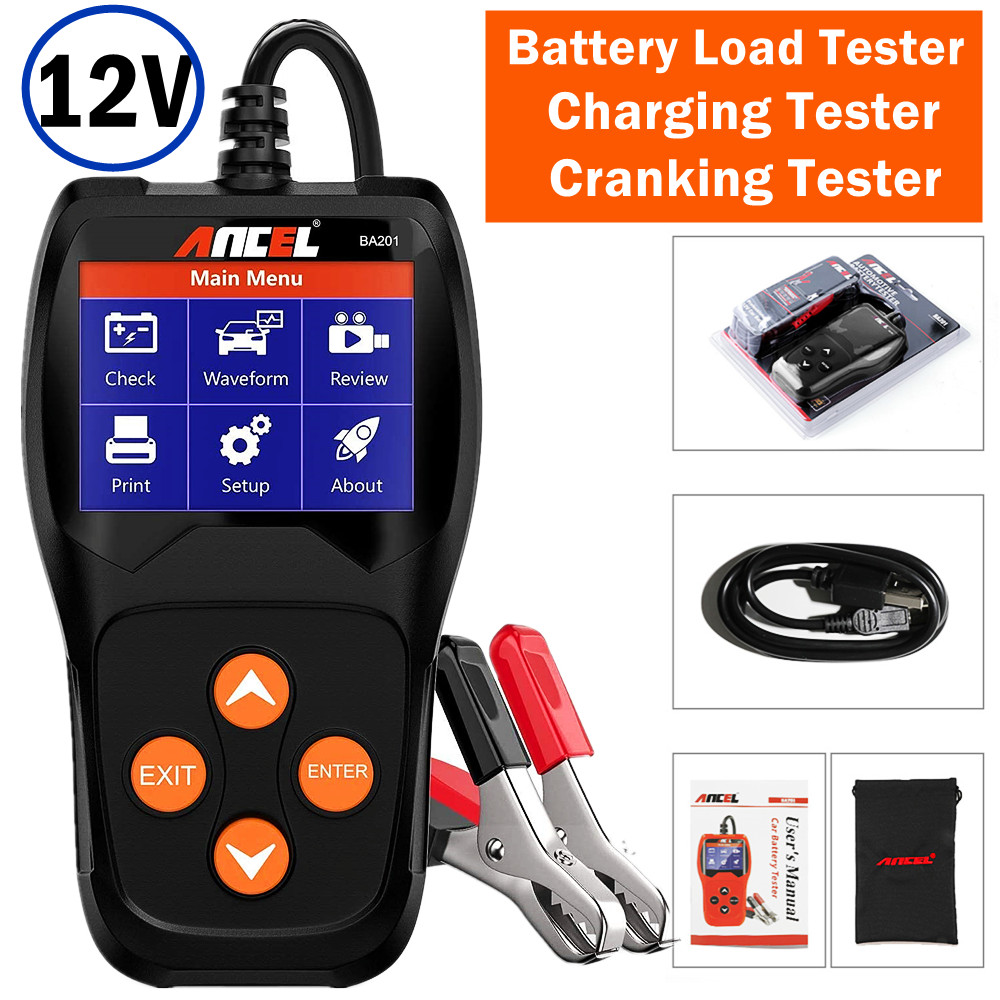 12V Automotive Car Battery Load Tester Volt Cranking Charging Test 100 ~ 2000CCA