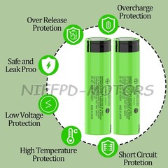 18650 Battery for 1/2/4/6 Pack 3.7 Volt 18650 Rechargeable 3000mAh