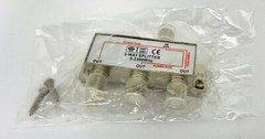 3-Way Coaxial CABLE SPLITTER Digital HDTV Satellite CATV 1:3 Power Pass 2.3GHz