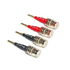 Flex Pin Banana Plugs to 4Mm Female Banana Jack Speaker Audio Adapter for Spring