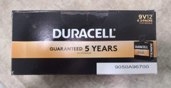 Duracell CopperTop 9 Volt Alkaline Batteries 9V12 (Pack of 12 Batteries)