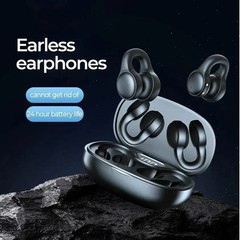 Open Ear Bone Conduction Headphones Bluetooth 5.3 Wireless Clip On Earbuds Adult