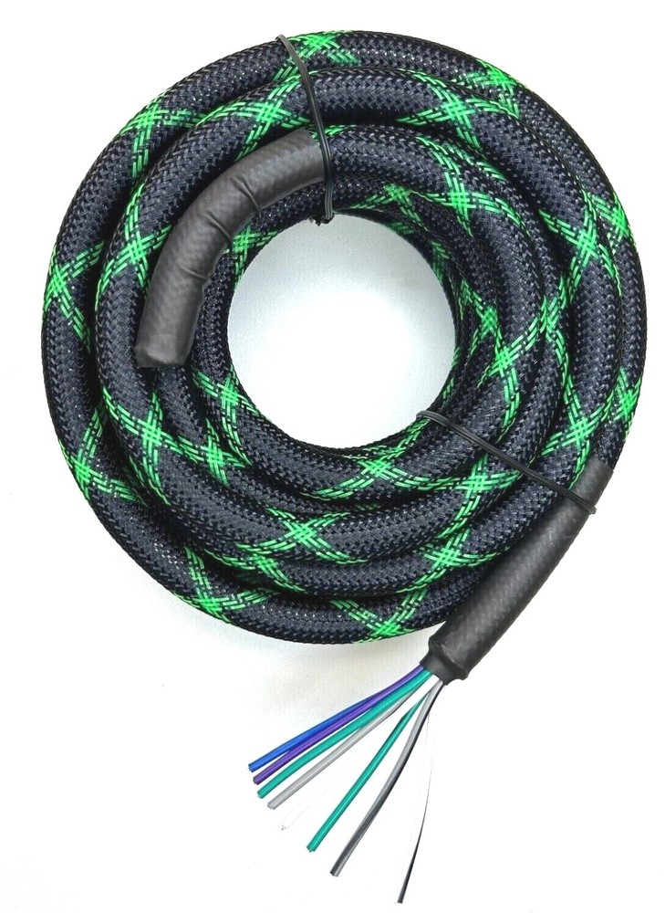 Custom COPPER 9-Wire Braided Snakeskin Car Home Audio Speaker cable Marine LOT