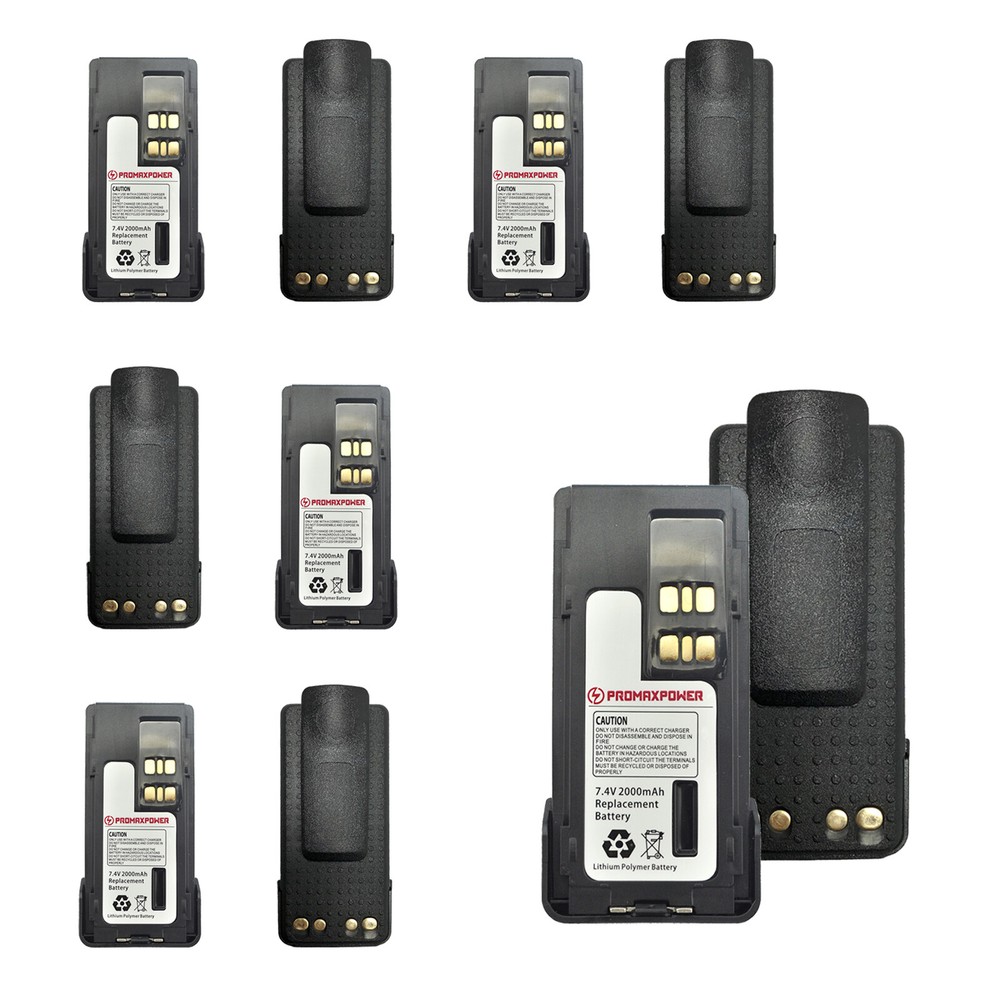 10x Li-Po Battery for PMNN4407 MOTOTRBO Motorola Radio XPR3500e XPR7350 XPR7550