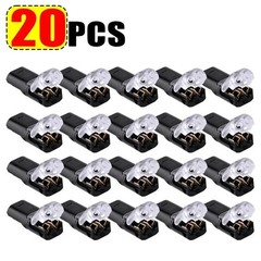 2-Way Quick Wire Connectors Waterproof Locking Buckle 18-22AWG Solderless