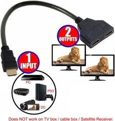 4K HDMI Cable Splitter Adapter 2.0 Converter 1 In 2 Out 1 Male to 2 Female lot