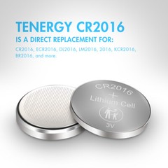Tenergy Button Cell Lithium CR1225 CR2032 CR2025 CR2430 CR2450 CR1632 CR2016 LOT