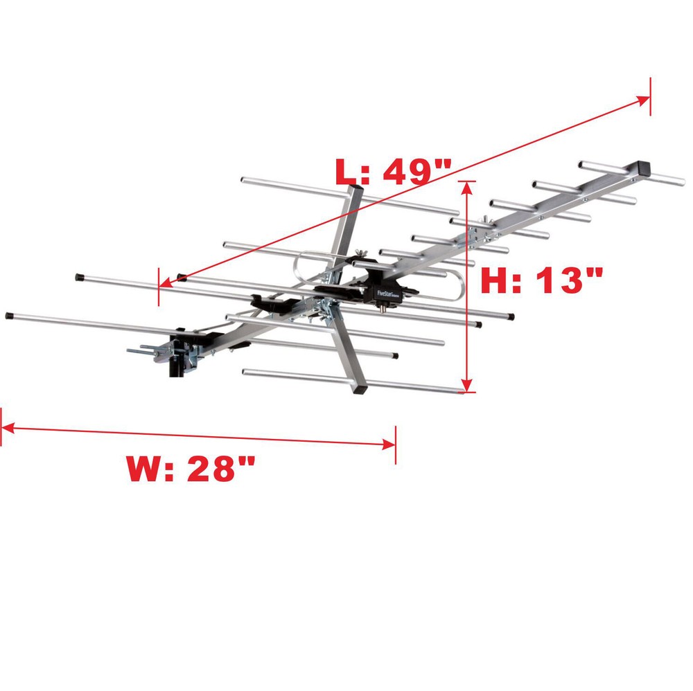 Heavy Duty Yagi Outdoor TV Antenna 300 Mile for All-Weather Performance