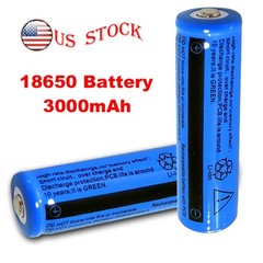 10Pcs 18650 Lithium Battery 3.7V Rechargerable Li-ion 3000mAh Batteries For Torc